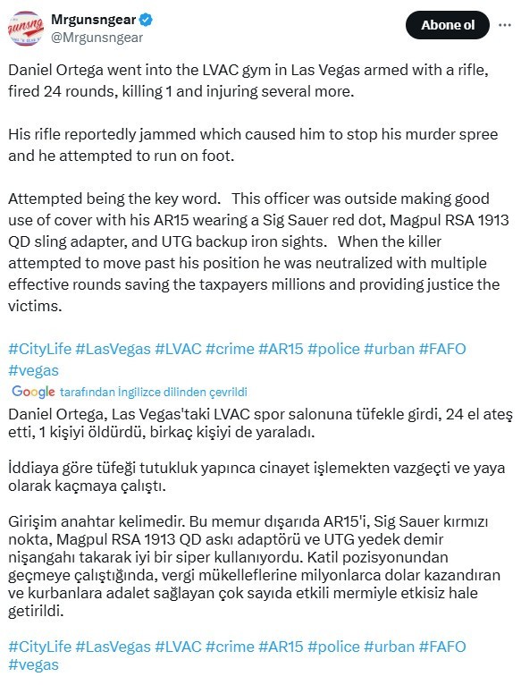 Las Vegas'ta silahlı saldırganı polis vurarak öldürdü! İşte o anlar - Resim : 2