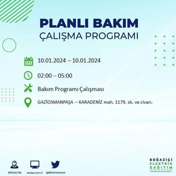 İstanbul'un 17 ilçesinde 10 Ocak'ta elektrik kesintisi! Elektrik ne zaman gelecek? | BEDAŞ kesinti programı - Resim: 21