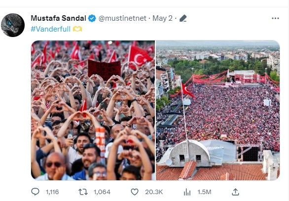 Ünlülerden siyasi paylaşımlar! Seçime 1 hafta kala taraflarını açıkladılar... Hazal Kaya, Hatice, Mustafa Sandal, Şahan Gökhakar, Jahrein, Harun Tekin... - Resim: 16