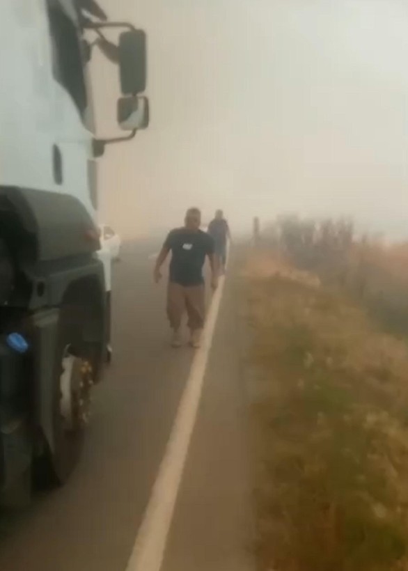 Tekirdağ'da 180 dönümlük buğday tarlası yandı! 3 kişi dumandan etkilendi - Resim: 11