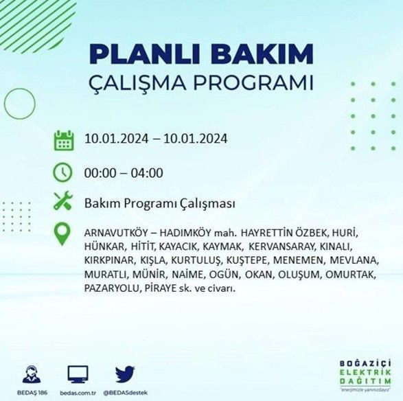 İstanbul'un 17 ilçesinde 10 Ocak'ta elektrik kesintisi! Elektrik ne zaman gelecek? | BEDAŞ kesinti programı - Resim: 5
