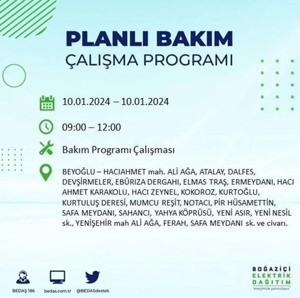 İstanbul'un 17 ilçesinde 10 Ocak'ta elektrik kesintisi! Elektrik ne zaman gelecek? | BEDAŞ kesinti programı - Resim: 15