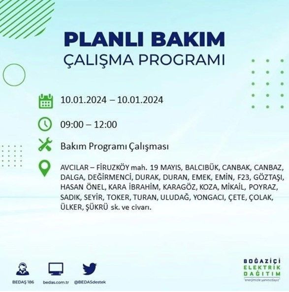 İstanbul'un 17 ilçesinde 10 Ocak'ta elektrik kesintisi! Elektrik ne zaman gelecek? | BEDAŞ kesinti programı - Resim: 8