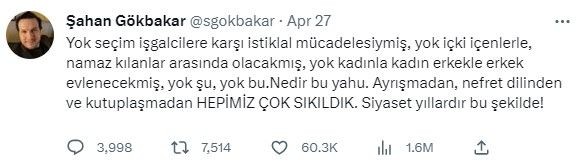 Ünlülerden siyasi paylaşımlar! Seçime 1 hafta kala taraflarını açıkladılar... Hazal Kaya, Hatice, Mustafa Sandal, Şahan Gökhakar, Jahrein, Harun Tekin... - Resim: 24