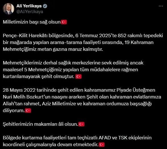 Siyasilerden şehit askerler için başsağlığı mesajı - Resim: 2