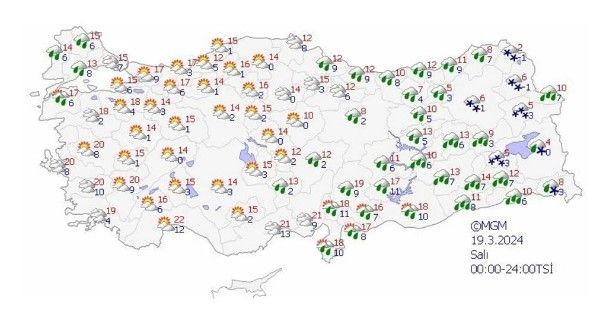 Meteoroloji'den 10 ile sarı kodlu uyarı! 2 bölgede çığ tehlikesi | 5 günlük hava durumu - Resim: 16