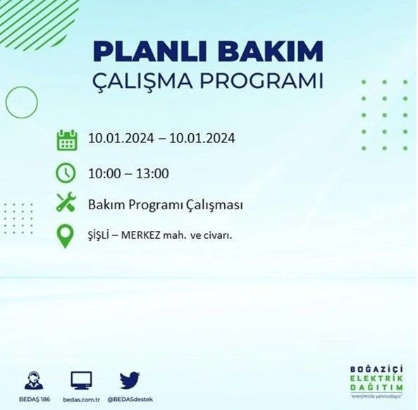 İstanbul'un 17 ilçesinde 10 Ocak'ta elektrik kesintisi! Elektrik ne zaman gelecek? | BEDAŞ kesinti programı - Resim: 32