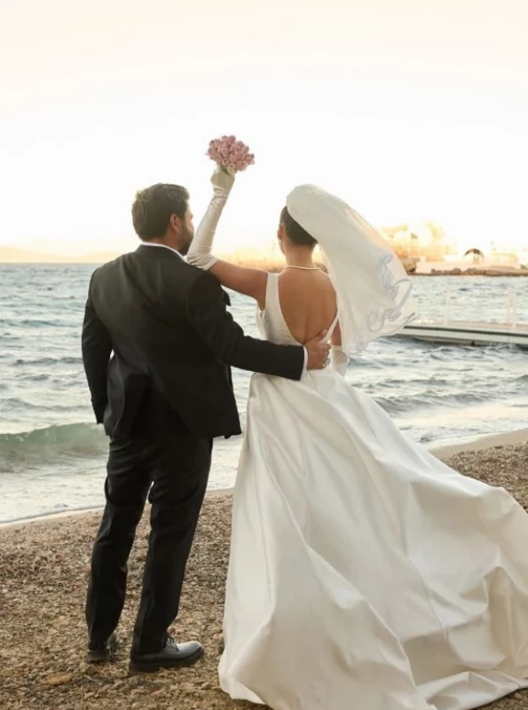 Yunanistan'da evlenmişti! Sevda Erginci düğünden yeni kareleri paylaştı - Resim: 5