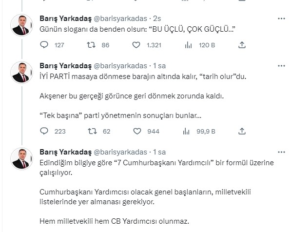 Son dakika haberleri... İYİ Parti Genel Başkanı Meral Akşener altılı masaya geri döndü! Tweet atanlar sildi veya onlar da döndü - Resim: 6