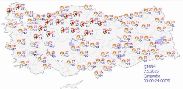 Dört gözle beklenen sıcak havalar yurdun batısında etkili olacak! İşte 5 günlük hava durumu - Resim: 12