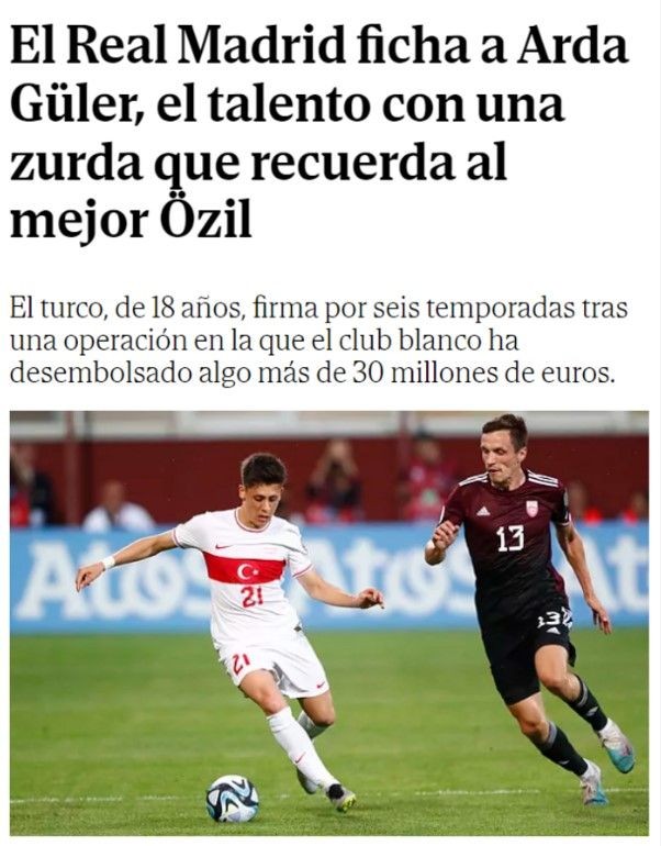 Avrupa basını Real Madrid'e transfer olan Arda Güler'i konuşuyor! Hepsi manşetlerine taşıdı | 8 Temmuz Cumartesi gazete manşetleri - Resim: 10