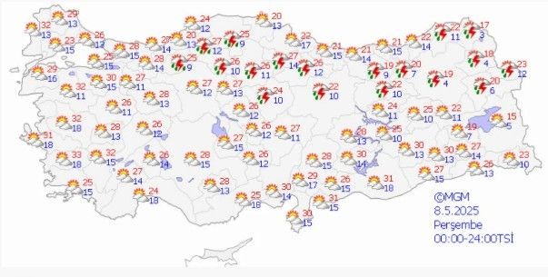 Dört gözle beklenen sıcak havalar yurdun batısında etkili olacak! İşte 5 günlük hava durumu - Resim: 13
