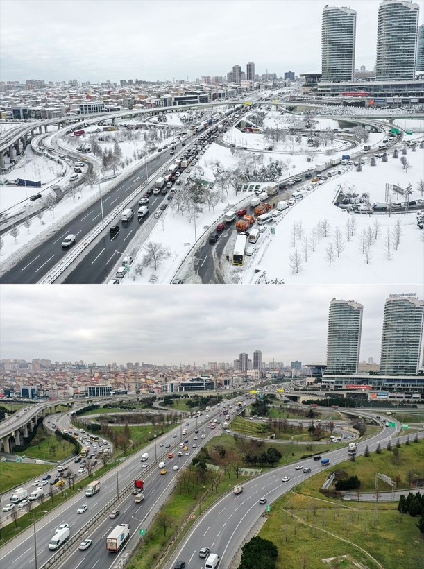 Türkiye'deki kuraklık korkutuyor! 2022 yılında okullar tatil edilmiş yollar kapanmıştı: Aynı İstanbul bu sene bahar bahçe oldu - Resim: 19