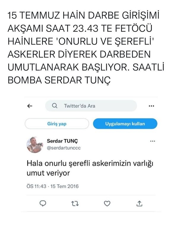 İYİ Parti Ankara İl Başkanı adayı Serdar Tunç'un 15 Temmuz tweetleri ortaya çıktı - Resim: 8