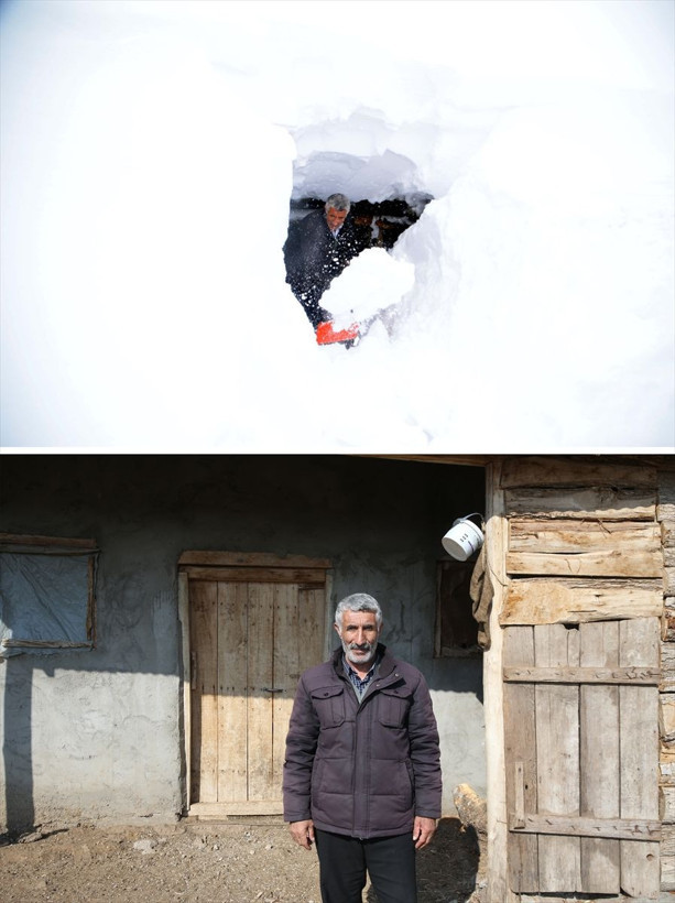 Türkiye'de yaşanan kuraklık Muş'ta çekilen fotoğraflarla bir kere göz önüne geldi: Geçen yıl evlerin kara gömüldüğü köy bu yıl yağışa hasret kaldı - Resim: 2