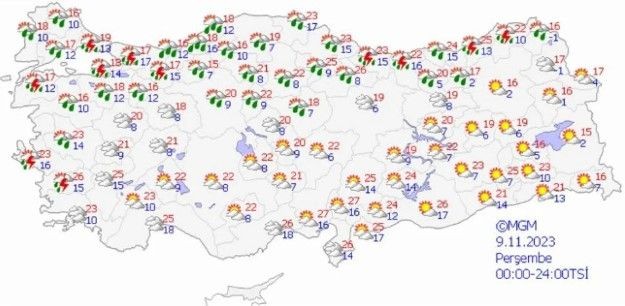 Meteoroloji beklenen uyarıyı verdi! İstanbul'da sıcaklıklar düşüyor, yağmur yurda geri dönüyor! 5 günlük hava durumu - Resim: 11