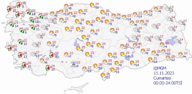 Meteoroloji beklenen uyarıyı verdi! İstanbul'da sıcaklıklar düşüyor, yağmur yurda geri dönüyor! 5 günlük hava durumu - Resim: 13