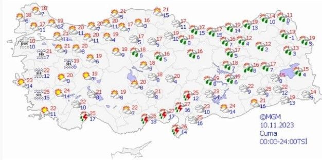 Meteoroloji beklenen uyarıyı verdi! İstanbul'da sıcaklıklar düşüyor, yağmur yurda geri dönüyor! 5 günlük hava durumu - Resim: 12