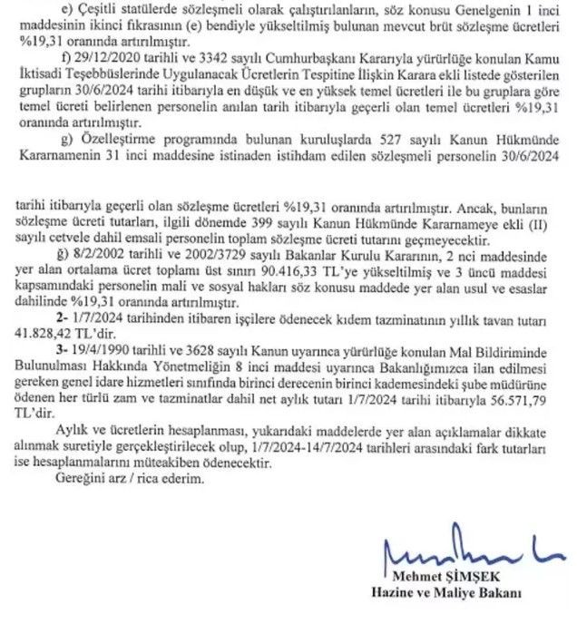 Bakan Şimşek imzaladı! İşte yeni zam ve ücretler - Resim: 6