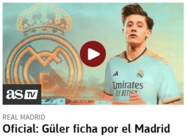 Avrupa basını Real Madrid'e transfer olan Arda Güler'i konuşuyor! Hepsi manşetlerine taşıdı | 8 Temmuz Cumartesi gazete manşetleri - Resim: 6
