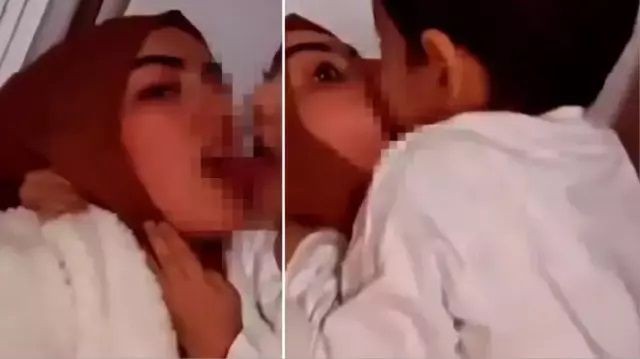 TikTok'ta mide bulandıran rezalet! Küçük çocuğu dudağından öptüğü görüntüleri paylaştı - Resim: 5