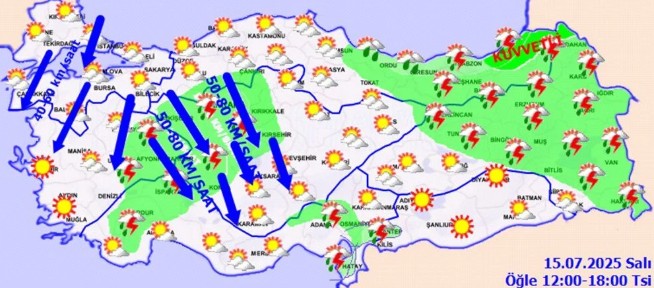 Meteoroloji bölge bölge uyardı! 2 il için sağanak yağış uyarısı - Resim : 2