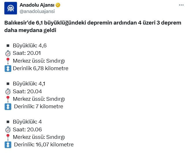 Balıkesir'de 6,1 büyüklüğünde deprem: 10'un üzerinde bina yıkıldı, göçük altında kalanlar var - Resim : 1