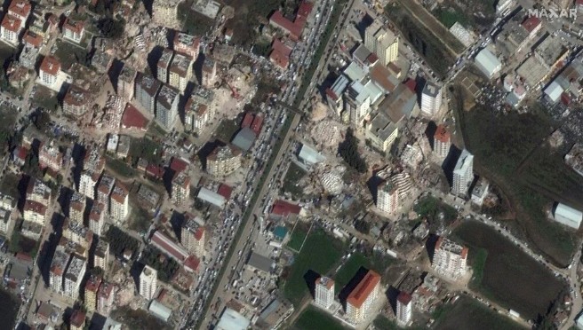 Kahramanmaraş merkezli depremin yıkıcı etkisi havadan görüntülendi - Resim: 8