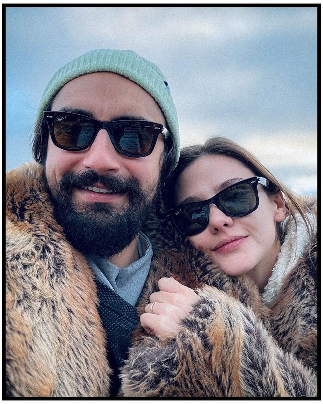 Aralık ayında evlenen Alina Boz ve Umut Evirgen'den rötarlı balayı! Danimarka'da karlar içinde tatil yaptılar - Resim: 9