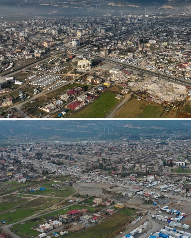 İslahiye ve Nurdağı depremin 1. yılında havadan görüntülendi - Resim: 1