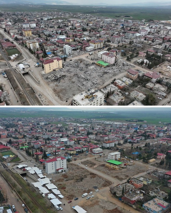 İslahiye ve Nurdağı depremin 1. yılında havadan görüntülendi - Resim: 5