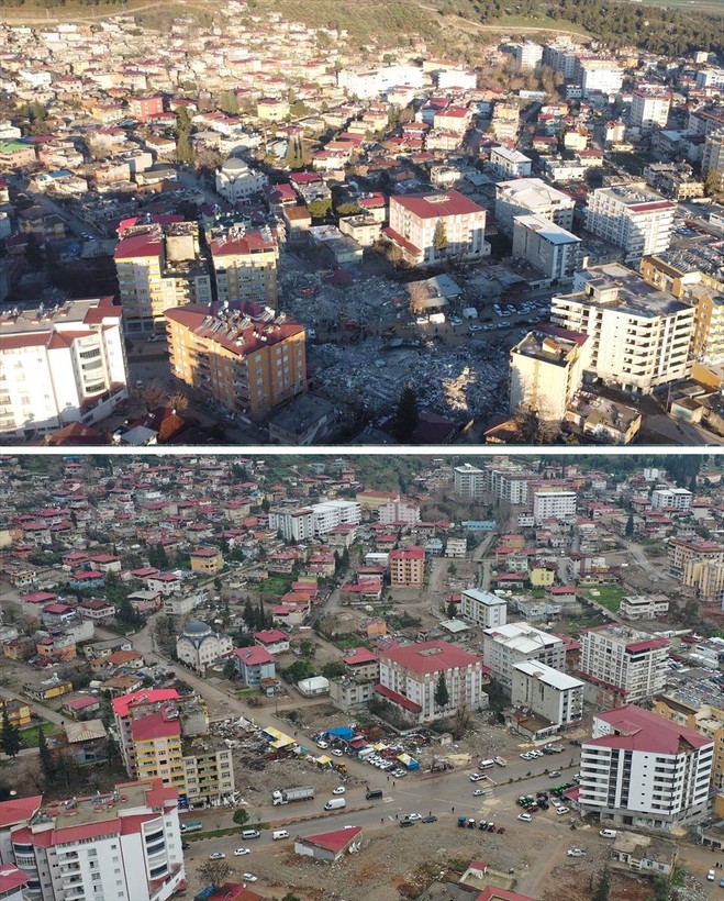 İslahiye ve Nurdağı depremin 1. yılında havadan görüntülendi - Resim: 6