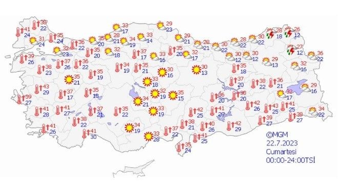 Çöl sıcakları kapıda! Türkiye yarından itibaren kavrulacak! Uzman isim tarih verdi: Sabredin | 19 Temmuz 2023 Hava durumu - Resim: 15