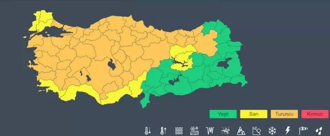 Meteoroloji ve AFAD'dan art arda uyarılar! Çok kuvvetli geldi... O illere sarı ve turuncu kodlu uyarı | 11 Mart hava durumu - Resim: 19