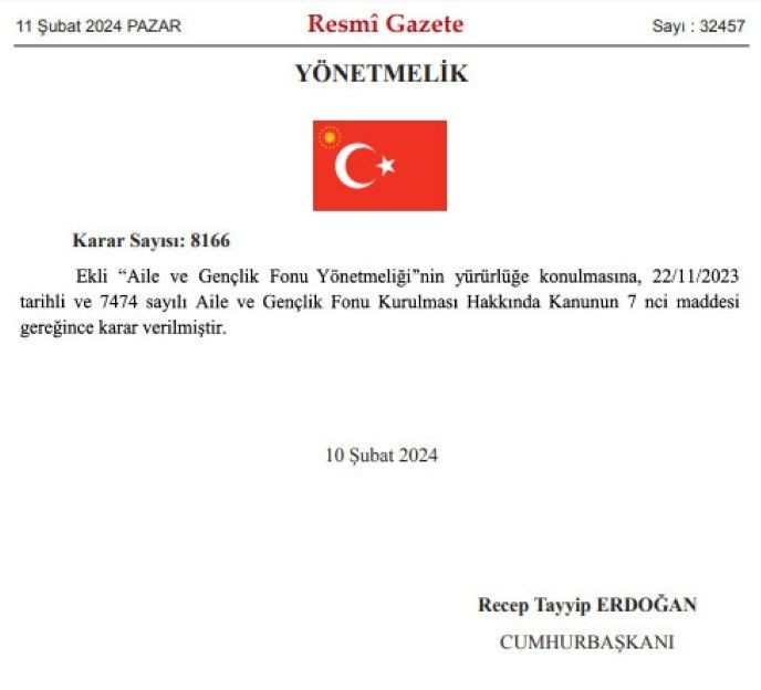 Aile ve Gençlik Fonu Yönetmeliği Resmi Gazete'de! Başvurular 15 Şubat'ta başlıyor - Resim: 2