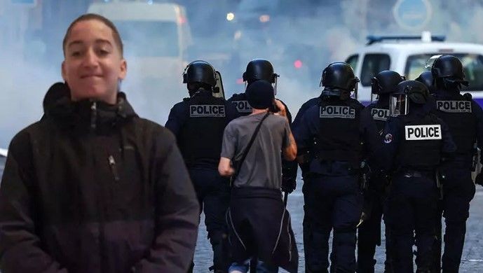 Fransa 17 yaşındaki çocuğun polis tarafından öldürülmesi ile ayağa kalktı! Öldürüldüğü anın görüntüleri çıktı! Paris'te tahliyeler başladı - Resim: 3