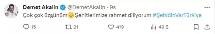 Şehit haberleri yasa boğdu! İşte ünlülerden gelen paylaşım - Resim: 6