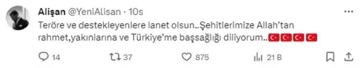 Şehit haberleri yasa boğdu! İşte ünlülerden gelen paylaşım - Resim: 7