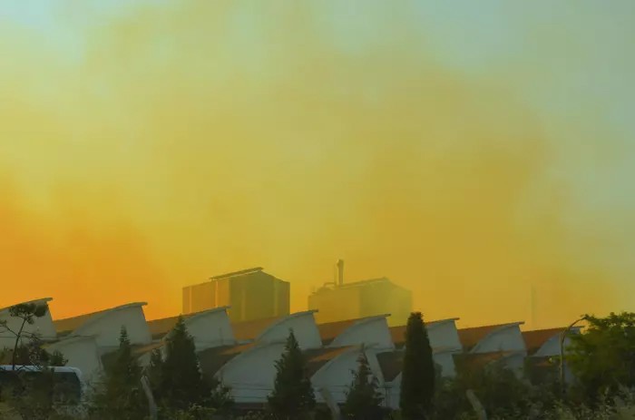 Kütahya'da azot fabrikasında sızıntı oluştu - Resim : 1