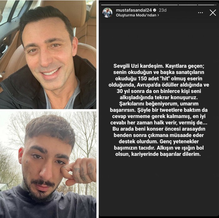 Mustafa Sandal ve Uzi arasında gerilim! "30 yıl sonra on binler seni alkışlarsa..." - Resim: 6