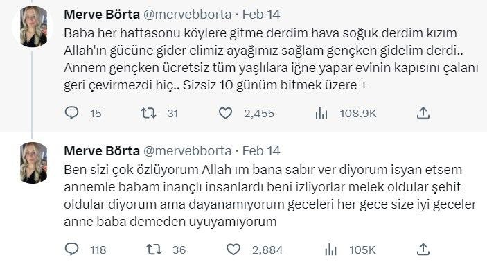 Depremde ailesini kaybeden Merve Börta'nın hikayesi yürek yaktı! Enkaz altında kalan babasının telefonundaki son siparişi boğazları düğümledi... - Resim: 10