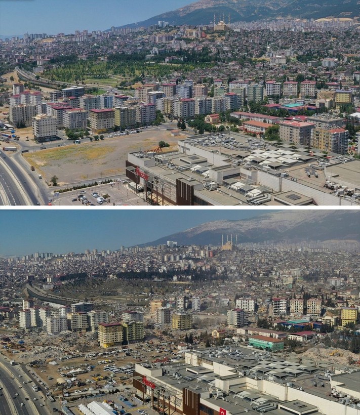 Kahramanmaraş merkezli depremlerdeki büyük yıkım fotoğraf kareleri ile bir kere daha ortaya çıktı - Resim: 10