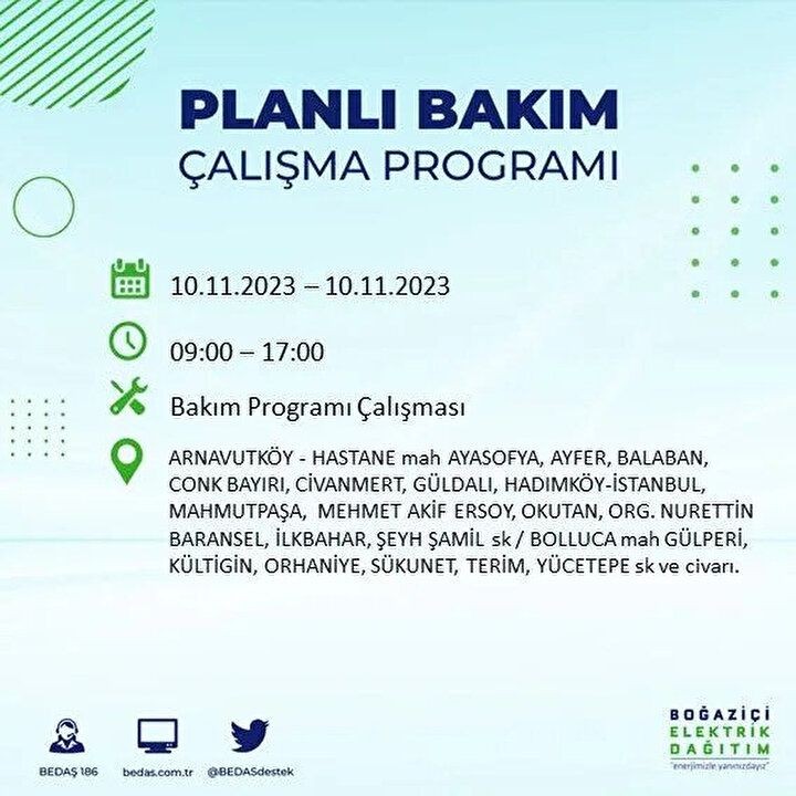 İstanbul'da saatler sürecek elektrik kesintisi! BEDAŞ saat vererek uyardı | İşte elektrik kesintisinin yaşanacağı ilçeler - Resim: 4