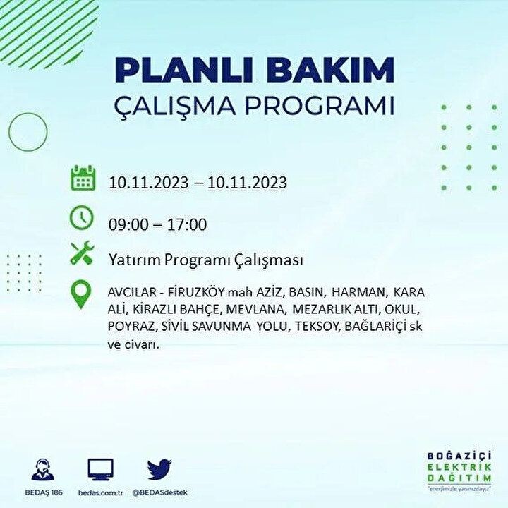 İstanbul'da saatler sürecek elektrik kesintisi! BEDAŞ saat vererek uyardı | İşte elektrik kesintisinin yaşanacağı ilçeler - Resim: 5