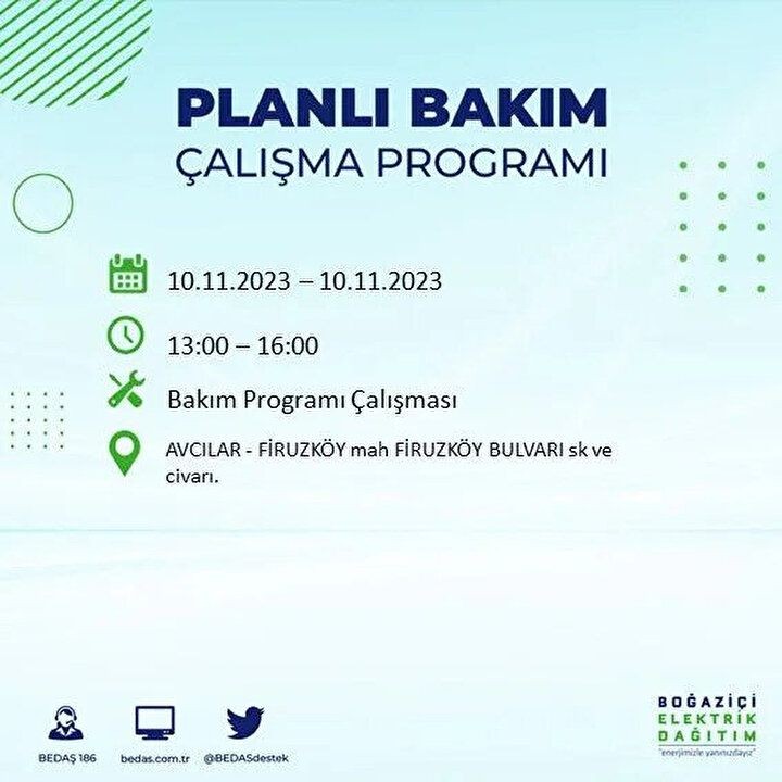 İstanbul'da saatler sürecek elektrik kesintisi! BEDAŞ saat vererek uyardı | İşte elektrik kesintisinin yaşanacağı ilçeler - Resim: 6