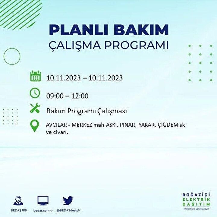 İstanbul'da saatler sürecek elektrik kesintisi! BEDAŞ saat vererek uyardı | İşte elektrik kesintisinin yaşanacağı ilçeler - Resim: 7