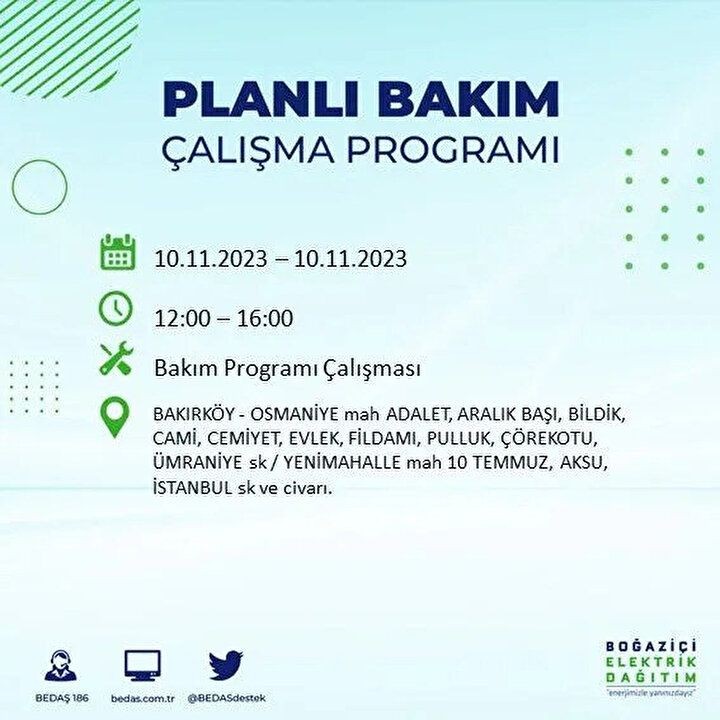 İstanbul'da saatler sürecek elektrik kesintisi! BEDAŞ saat vererek uyardı | İşte elektrik kesintisinin yaşanacağı ilçeler - Resim: 14