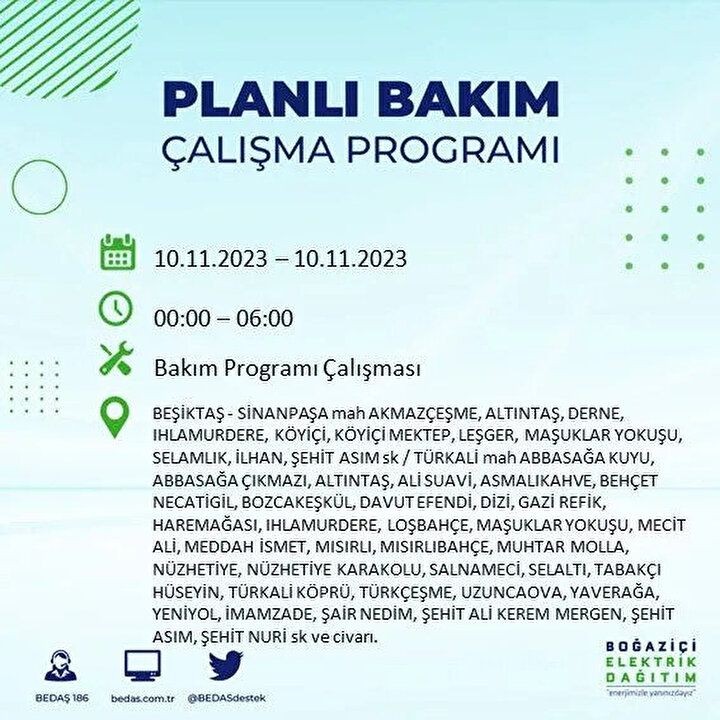 İstanbul'da saatler sürecek elektrik kesintisi! BEDAŞ saat vererek uyardı | İşte elektrik kesintisinin yaşanacağı ilçeler - Resim: 17