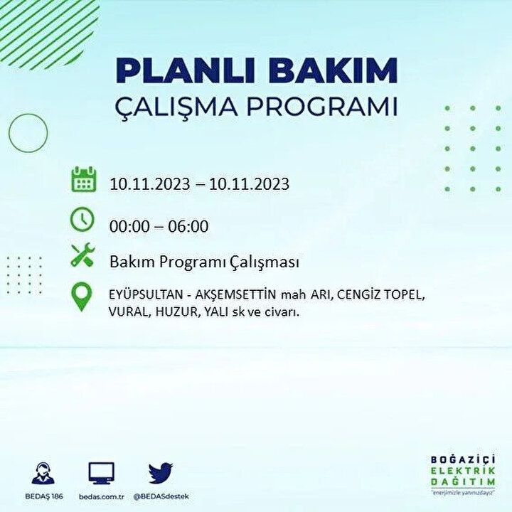 İstanbul'da saatler sürecek elektrik kesintisi! BEDAŞ saat vererek uyardı | İşte elektrik kesintisinin yaşanacağı ilçeler - Resim: 26