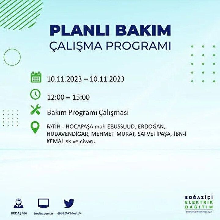 İstanbul'da saatler sürecek elektrik kesintisi! BEDAŞ saat vererek uyardı | İşte elektrik kesintisinin yaşanacağı ilçeler - Resim: 31